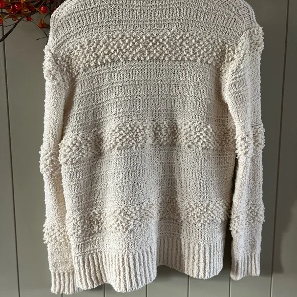 Madewell Cozy Cream Textured Women's Sweater - Picture 2 of 6